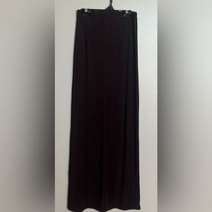 VINTAGE STRETCH CHOCOLATE BROWN FULL LENGTH SKIRT SIZE S